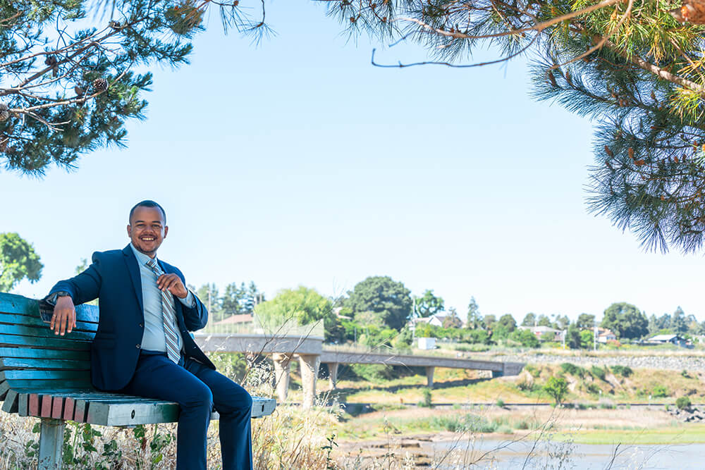 Portrait photo session with Devin Murphy, running for Pinole City Council in Pinole, CA.